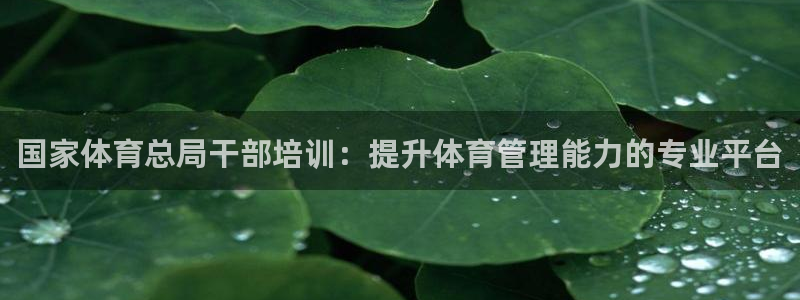 极悦平台app二维码怎么弄的：国家体育总局干部培训：