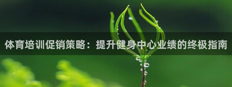 极悦平台很7O777：体育培训促销策略：提升健身中心业绩的终