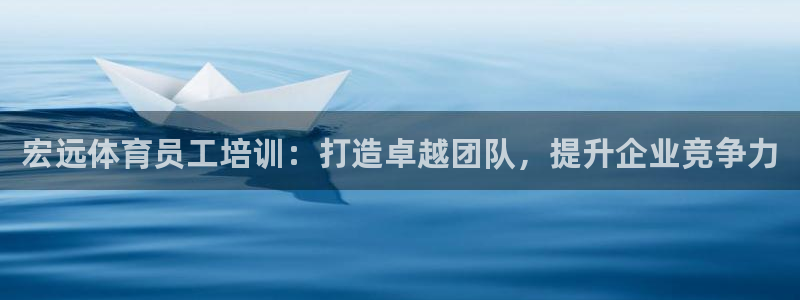 极悦平台股东有哪些：宏远体育员工培训：打造卓越团队，