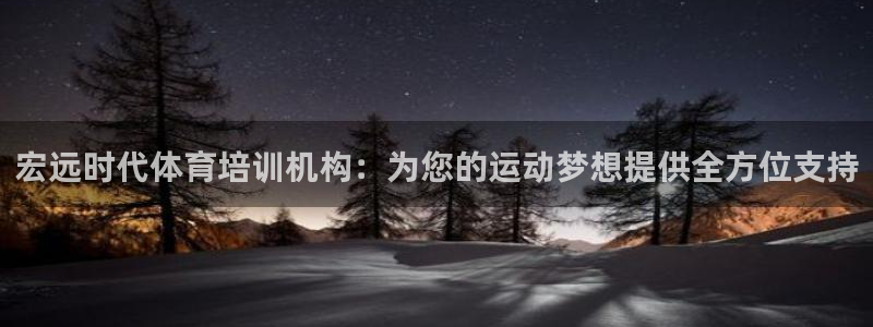 极悦平台注册流程图：宏远时代体育培训机构：为您的运动